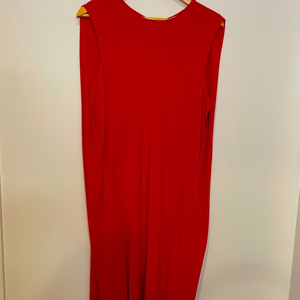DKNY Red Sleeveless Dress